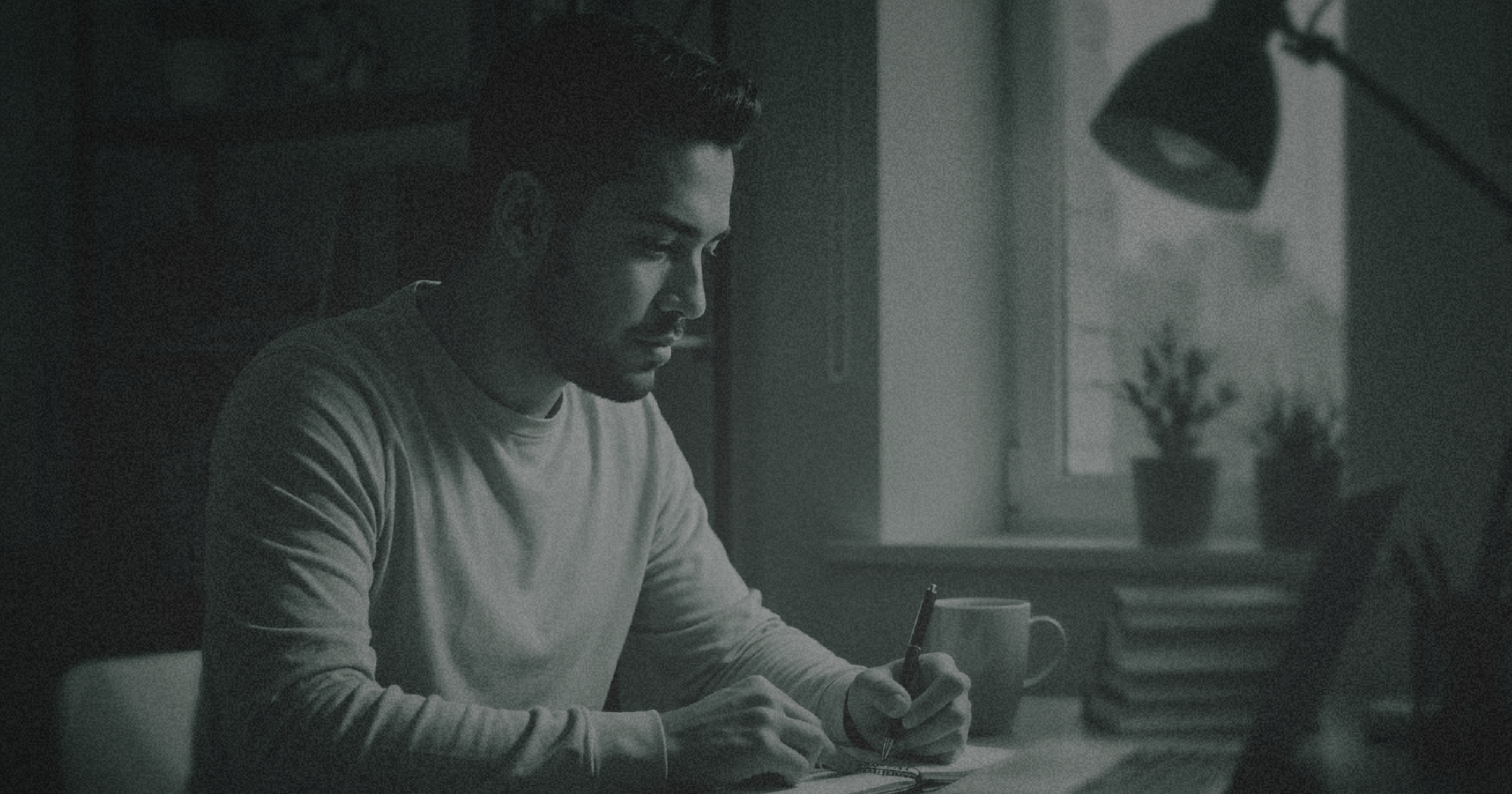 Persona trabajando en computadora